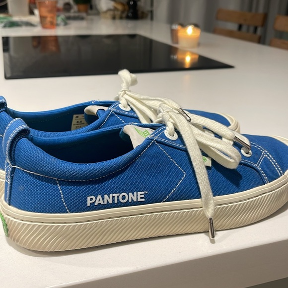 CARIUMA Pantone EUC Women’s Size 8.5 or Men’s Size 7 Classic Blue Canvas Sneaker - Picture 4 of 14